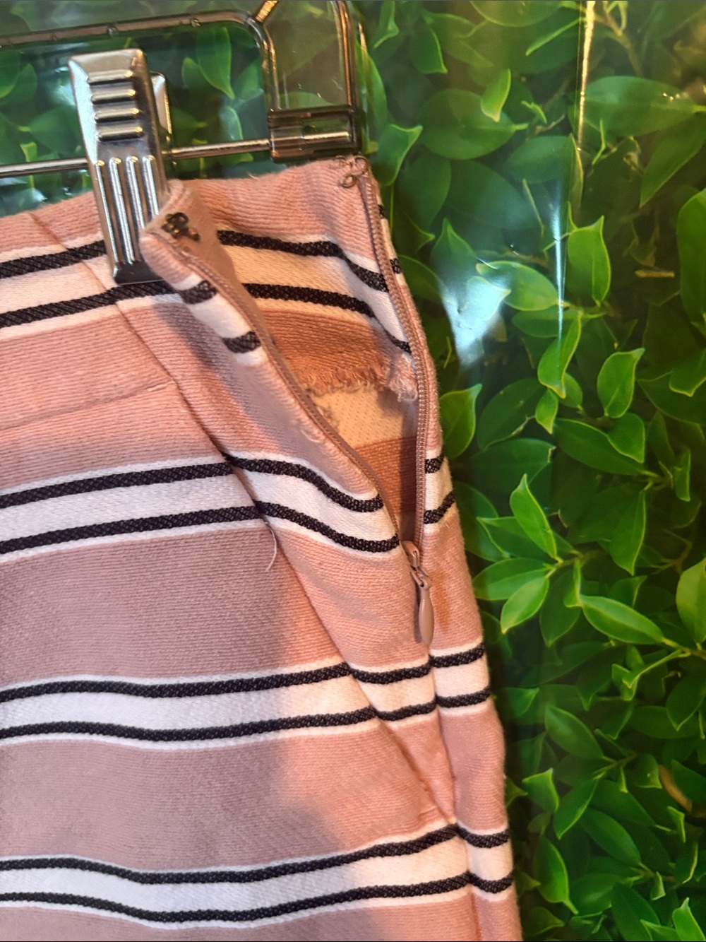 LOFT Pink Striped Casual Shorts - Picture 4 of 4